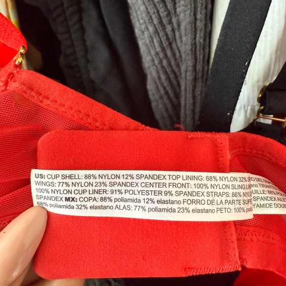 Women's Soma‎ Bra Size 38D Red pushup bra - Picture 4 of 6